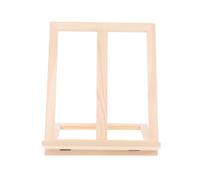 FELTECHELECTR Caballete de Mesa Plegable de Madera Maciza Gruesa, Soporte de Pintura Ajustable 4 Alturas para Óleo y Acuarela, Caballete Portátil Resistente para Estudiantes y Exhibición