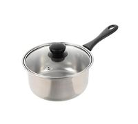 FELTECHELECTR Cacerola de Leche de Acero Inoxidable 18 CM Cacerola Multifunción Resistente al Calor y Oxidación Calentador de Mantequilla para Cocina Doméstica y Sopa