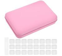 FELTECHELECTR Caja de Pigmentos de Acuarela, Lata de Acuarela Vacía, 1ml, Rosa, Metal y Plástico, Mantiene los Pigmentos sin Secarse, para Pintura y Arte, para Amigos y Familias