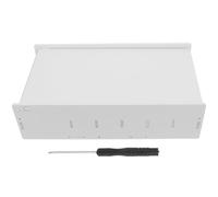 FELTECHELECTR Caja Organizadora de Madera Blanco Múltiples Compartimentos para Clasificar Billetes y Recibos, Gran Capacidad para Escritorio y Caja Registradora