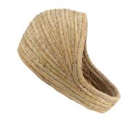 FELTECHELECTR Casa Tejida de Paja para Chinchillas y Aves de Corral, Cama Semi Cerrada en Forma de Zapatilla, Ambiente Acogedor y Seguro para Granja o Patio Trasero