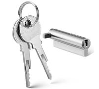 FELTECHELECTR Cerradura para Puerta de Refrigerador y Congelador con Diseño Antirrobo, Resistente a Bajas Temperaturas, Material Aleación de Zinc y Cobre, Incluye 2 Llaves para Tiendas