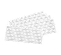 FELTECHELECTR Cinta Métrica Autoadhesiva 0-25 CM Regla Adhesiva Blanca con Números Negros 50 Unidades para Banco de Trabajo Carpintería Medición Precisa y Dibujo Técnico