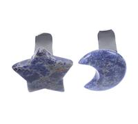 FELTECHELECTR Clip De Ventilación De Coche 2pcs Adornos De Estrella y Para El Salpicadero Decoración De Cristal Para Mujeres