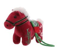 FELTECHELECTR Colgante de Peluche Caballo Año Chino Suave y Colorido Mascota Animal Decorativa para Festival de y Regalo de Suerte