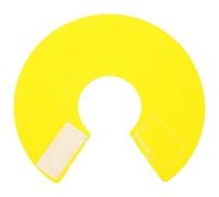FELTECHELECTR Collar Cónico Antipicoteo para Pájaros, Protector de Cuello de Microfibra Amarillo, Previene Mordeduras y No Irrita la Epidermis, Adecuado para Loros y Recuperación