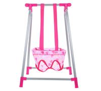 FELTECHELECTR Columpio Miniatura para Muñecas Decoración para Casa de Muñecas Accesorio Fotográfico Modelo en Miniatura Tamaño Compacto Juguete Decorativo para Interiores y Exteriores