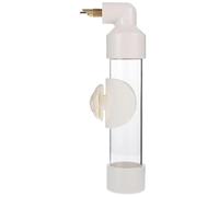 FELTECHELECTR Comedero de Agua Dispensador Seguro Que Evita Mordeduras de 250ml en PVC Blanco para Pájaros Adecuado para Jaulas de Aves y Palomas