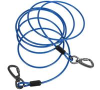 FELTECHELECTR Correa de Adiestramiento para Perros Medianos y Grandes Cable de Acero Recubierto de PVC, Gancho Doble y Diseño Resistente para Entrenamiento y Paseo Seguro