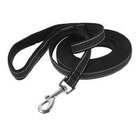 FELTECHELECTR Correa de Entrenamiento para Perros 5 Metros Cuerda de Tracción Negra Gancho Giratorio de Acero Inoxidable para Adiestramiento y Paseos al Aire Libre