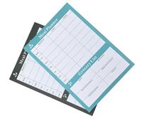 FELTECHELECTR Cuaderno de Menú Semanal para Comidas 2 Piezas, Papel Reutilizable y Práctico para Planificador Doméstico y Control Diario de Alimentos