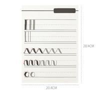 FELTECHELECTR Cuaderno de Práctica de Escritura del Alfabeto Inglés, Libro de Práctica de Escritura en Inglés, A4, 40 Páginas, Papel Blanco, Estilo Curlicue, Herramienta de Aprendizaje