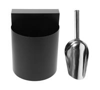 FELTECHELECTR Cuchara de Metal para Máquina de Hielo con Diseño Ahorrador de Espacio y Caja de Almacenamiento Dedicada para Supermercados y Cocinas