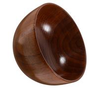FELTECHELECTR Cuenco de Madera Japonés Redondo para Servir Gran Capacidad, Resistente a Altas Temperaturas y Diseño Sencillo para Cocina y Sopa