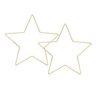 FELTECHELECTR de Aros de Macramé Estructura Estable 2 Piezas en Forma de de Hierro Dorado de Atrapasueños para Manualidades y