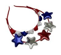 FELTECHELECTR Diadema Patriótica De Accesorio De Fiesta Para Celebraciones Diadema Tricolor De Cinco Puntos Para y Julio