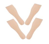 FELTECHELECTR Espátulas de Madera para Cocina 4 Piezas Espátula Pequeña y Raspador Reutilizable Utensilios para Hornear Crema Mantequilla Pizza Barbacoa Accesorios Prácticos para Cocinar Casa