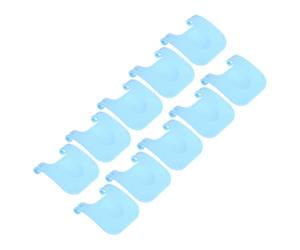 FELTECHELECTR Hebillas para Jaulas de Mascotas Pequeñas 10 Piezas, Clip de Liberación Rápida Azul, Abrazaderas de Fijación de Plástico PP para Jaulas de Conejo, Hámster y Corral, Accesorio