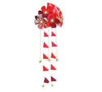 FELTECHELECTR Horquillas de Novia Japonesas Borla Creativa, Accesorio de Tejido Rojo, Decoración Ligera para Bodas y Festivales Color Aleatorio Varios estilos