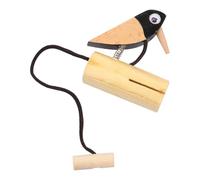 FELTECHELECTR Instrumento Musical Infantil de Madera Forma de Pájaro Carpintero Percusión Orff para Sonido Claro y Nítido Juguete Didáctico de Coordinación Manual y Sentido Musical Regalo