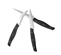 FELTECHELECTR Juego de 3 Cuchillos para Tallar Frutas en Acero Inoxidable Mango Ergonómico, Cortadores para Tallado de Frutas y Verduras, Herramienta Práctica para Cocina y Presentación