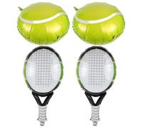 FELTECHELECTR Juego de Globos de Tenis y Temática de Celebración Deportiva Inflables de Aluminio Verde Fácil Instalación para Decoración de Fiestas Deportivas