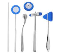 FELTECHELECTR Juego de Martillos Neurológicos 5 Piezas Azul, Herramienta Médica de Percusión para Estudiantes de Pa y Uso Clínico, Martillo Diagnóstico Portátil Mango Ergonómico para Exámenes
