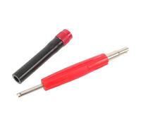 FELTECHELECTR Kit Adaptador de Puerto de Servicio para Comprobador de Fugas de Humo de Evaporador con Herramienta de Extracción de Válvula Compatible con Máquinas de Humo Automotrices para