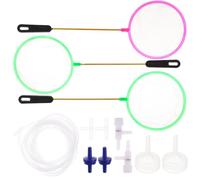 FELTECHELECTR Kit de Red de Pesca DIY 13 Piezas Cedazo para Camarones y Artemia Red de Desembarque Suave y Delicada Accesorios para Criadero de Peces y Uso Acuático Doméstico Color Aleatorio