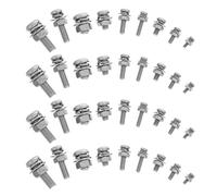 FELTECHELECTR Kit Surtido de 108 Tornillos de Cabeza Redonda Tuercas y Arandelas Planas de Acero Inoxidable 304 Métrico M2/M25/M3/M4/M5 para Montaje Industrial y Bricolaje Resistente