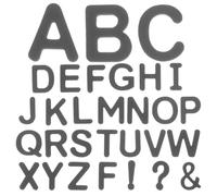 FELTECHELECTR Letras Magnéticas de Espuma Eva Alfabeto Educativo para Niños Tamaño Grande en Color Negro Conjunto A-z para Decoración del Hogar y Pizarra Blanca