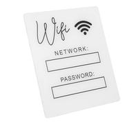 FELTECHELECTR Letrero Acrílico Wifi Para De Huéspedes Signo Decorativo Multifuncional Para Hotel y Actualizable y Resistente Sin Base Para Modernos