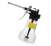 FELTECHELECTR Manual Pump Oil Can High Pressure Automotive With Transparent Plastic Body And Spout For Industrial And Car Maintenance