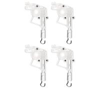 FELTECHELECTR Mecanismo Inclinador Hexagonal para Persianas Horizontales de Plástico, Control Versátil y Fácil de Operar, Paquete de 4 Piezas para Sala y Oficina