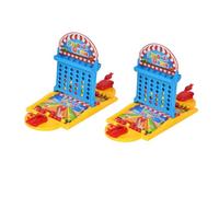 FELTECHELECTR Mini Máquina de Baloncesto de Escritorio de Bolas de Pinball Electrónico y Cuatro Raya Juguete Infantil Divertido y Portátil para Viaje Estilo y Color Aleatorios Color Aleatorio