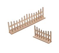 FELTECHELECTR Mini Valla de Jardín Miniatura para Casa de Muñecas Cerca Simulada de Madera Vintage Accesorio DIY para Micro Paisaje y Mini Huerto Decoración Detallada y Reutilizable