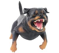 FELTECHELECTR Modelo de Perro Rottweiler Pequeño de Figura Sólida Decorativa y Juguete Educativo para Regalo para Desarrollo de Inteligencia y Colección Temática