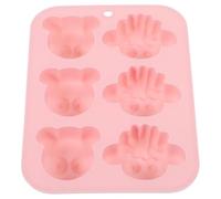 FELTECHELECTR Molde de Silicona Forma de Oveja para Repostería Diy, Resistente a Altas Temperaturas y Limpieza sin Esfuerzo, Color Rosa, Adecuado para Cocina y Horno