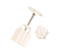 FELTECHELECTR Molde para Pastel de Luna Forma de León 75g, Prensa Manual de Moldeador de Pasteles de Luna, Molde para Hornear Galletas y Postres Tradicionales, Utensilio de Cocina Práctico