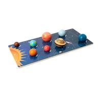 FELTECHELECTR Montessori Puzzle Educativo de Madera Sistema Solar para Didáctico de Ocho Planetas con Colores Estéticos Desarrollo Cognitivo y Habilidades Motrices Regalo para Aprendizaje
