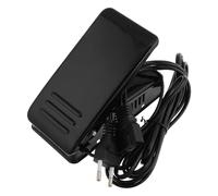 FELTECHELECTR Pedal para Máquina de Coser Doméstica 220v Cable de Alimentación, Accesorio de Hierro Negro de 3 Orificios, Compatible Máquinas Europeas, Control de Pie para Costura
