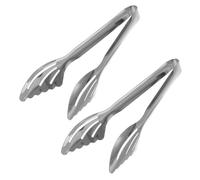 FELTECHELECTR Pinzas de Cocina de Acero Inoxidable Resistentes al Calor, Diseño Multifuncional, Pack de 2 Piezas para Servir Alimentos y Cocinar en Barbacoa o Ensaladas