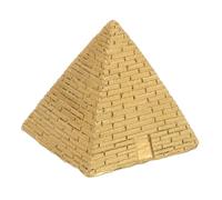 FELTECHELECTR Pirámide Egipcia Decorativa de Resina Miniatura, Figura Creativa Dorada para Escritorio, Adorno Antiguo del Antiguo Egipto, Decoración Versátil para Hogar y Oficina, Estatuilla