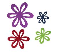 FELTECHELECTR Protectores para Sartenes de Tela No Tejida Diseño Hueco en Forma de Set de 4 Resistentes al Calor y Absorbentes para Mesa de Comedor