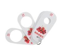 FELTECHELECTR Regla para Medir Diámetro de Cerezas 9 Ranuras, Calibrador Plástico Portátil para Medición Precisa de Frutas, Herramienta de Medición de Diámetro Versátil para Frutas Pequeñas