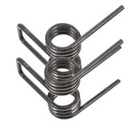 FELTECHELECTR Resorte de Torsión Doble 2 Piezas de Acero Inoxidable 304, Muelle Resistente al Desgaste 4x26x3 Vueltas, Resorte para Electricista y Fijación Industrial, Uso Multiusos y Duradero