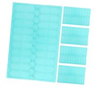 FELTECHELECTR Soporte de Secado de 5 Piezas de Plástico Verde 20 Ranuras para Almacenamiento Seguro en Microbiología y Observación Celular