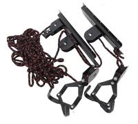 FELTECHELECTR Soporte para Colgar Bicicletas en Interiores de Acero y Abs Superficie Lisa, Elevador de Bicicletas para Techo de Garaje Que Ahorra Espacio para Entusiastas del Color Aleatorio