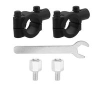 FELTECHELECTR Soporte para Espejo Retrovisor de Manillar de Motocicleta y Bicicleta Eléctrica Adaptador Ajustable Resistente al Viento Base de Tornillo para Montaje Seguro Accesorio para