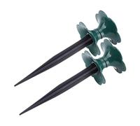 FELTECHELECTR Soportes para Mangueras de Jardín Estacas de Plástico Resistentes y Protectoras para Césped y Flores en Agricultura y Jardinería, Paquete de 2 Piezas